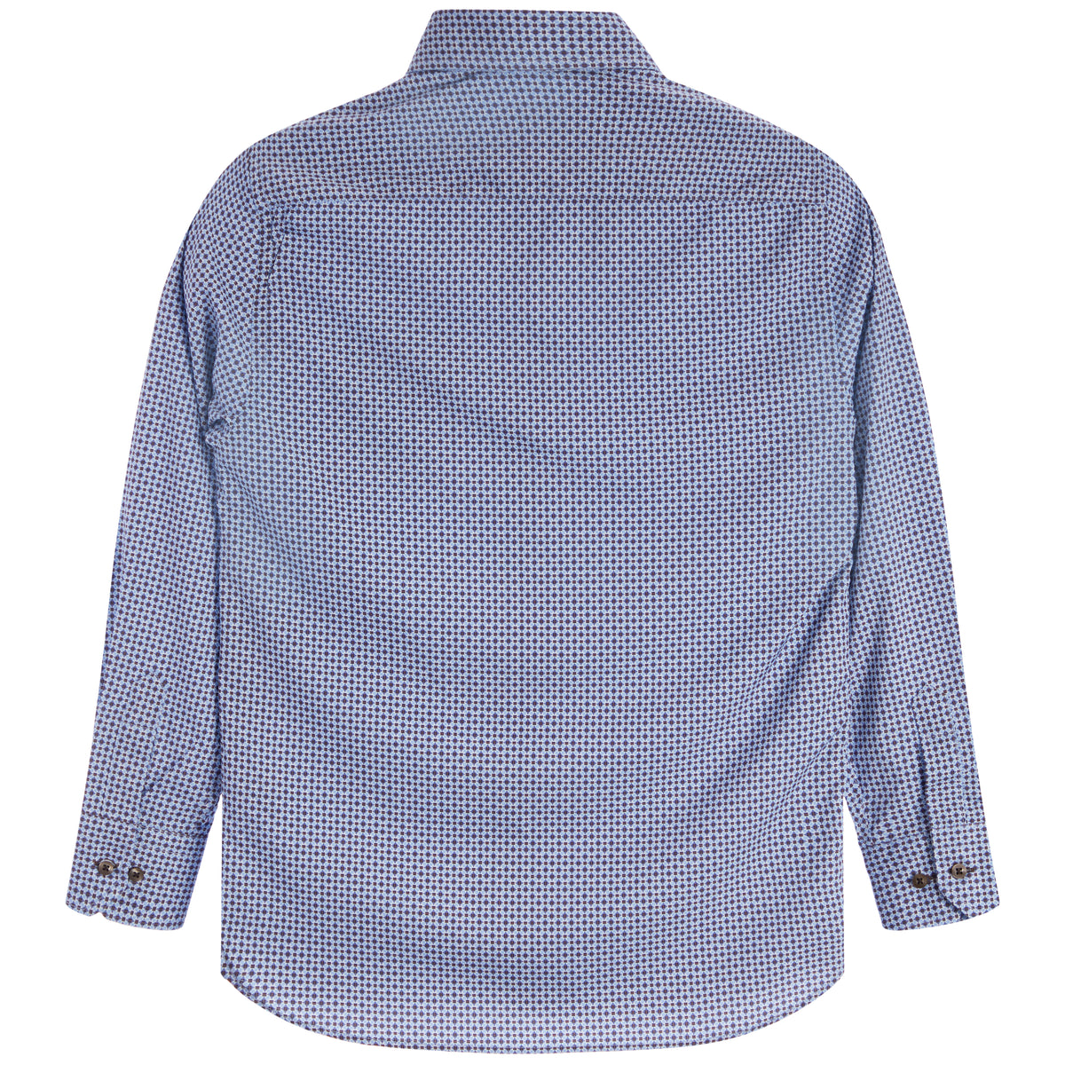 Navy Grey Geo Print Dress Shirt main image 0