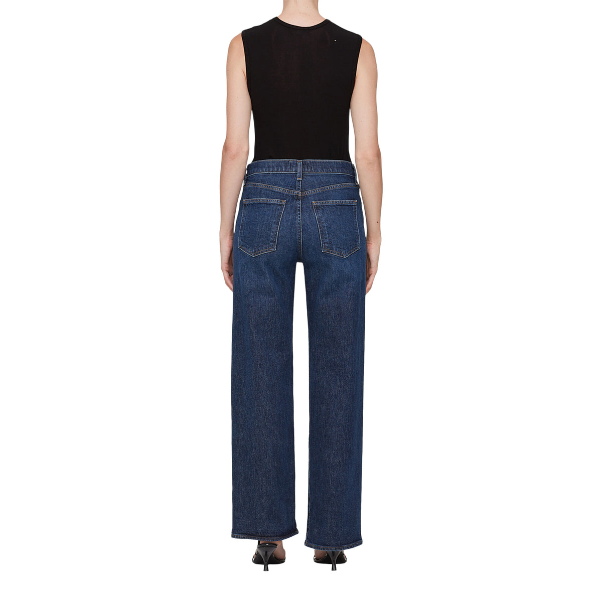 Harper Mid Rise Wide Leg Crop, Echo