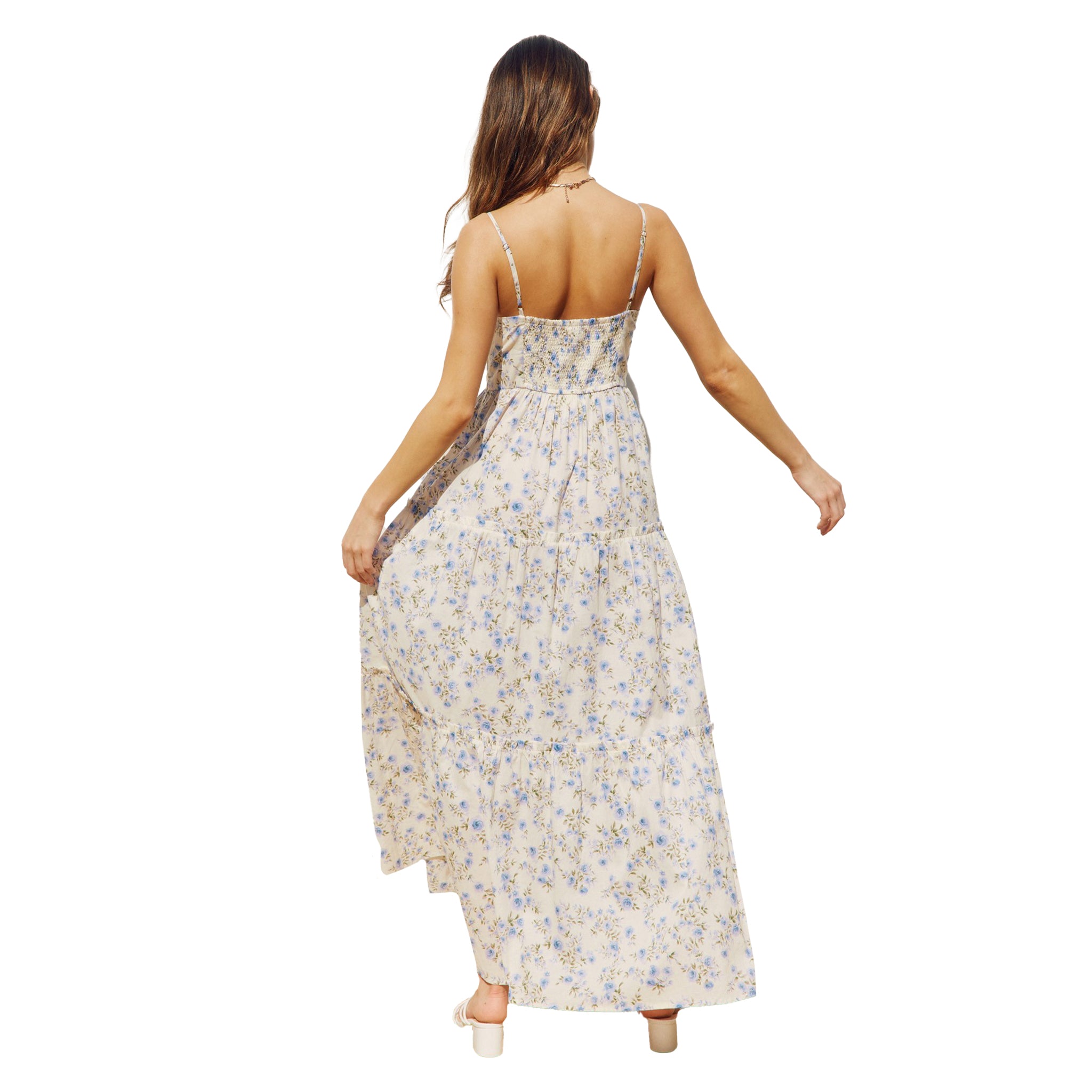 Lilac Floral Maxi Dress - Denny's