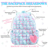 Heart Scrunch Large Backpack w/Charm - Denny's