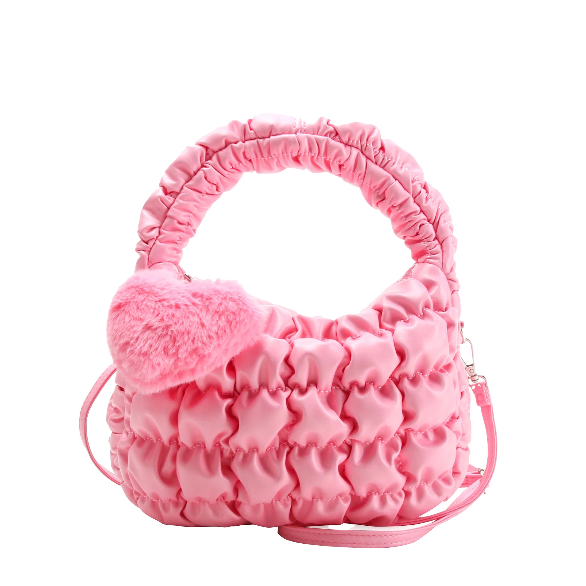 Heart Charm Scrunch Handbag - Denny's