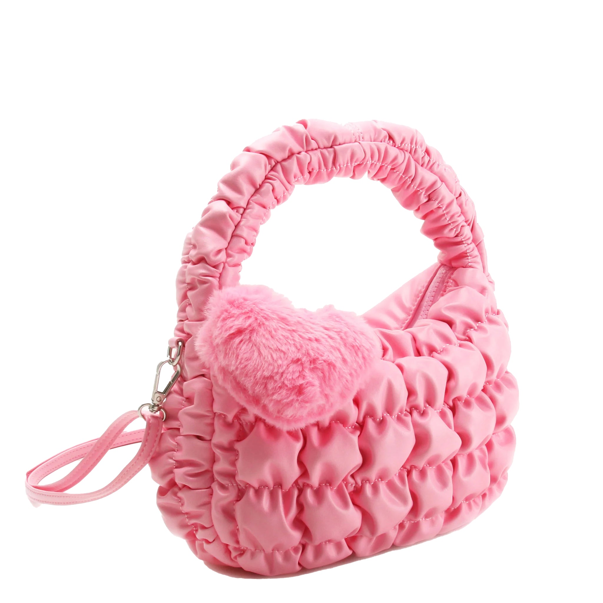 Heart Charm Scrunch Handbag - Denny's