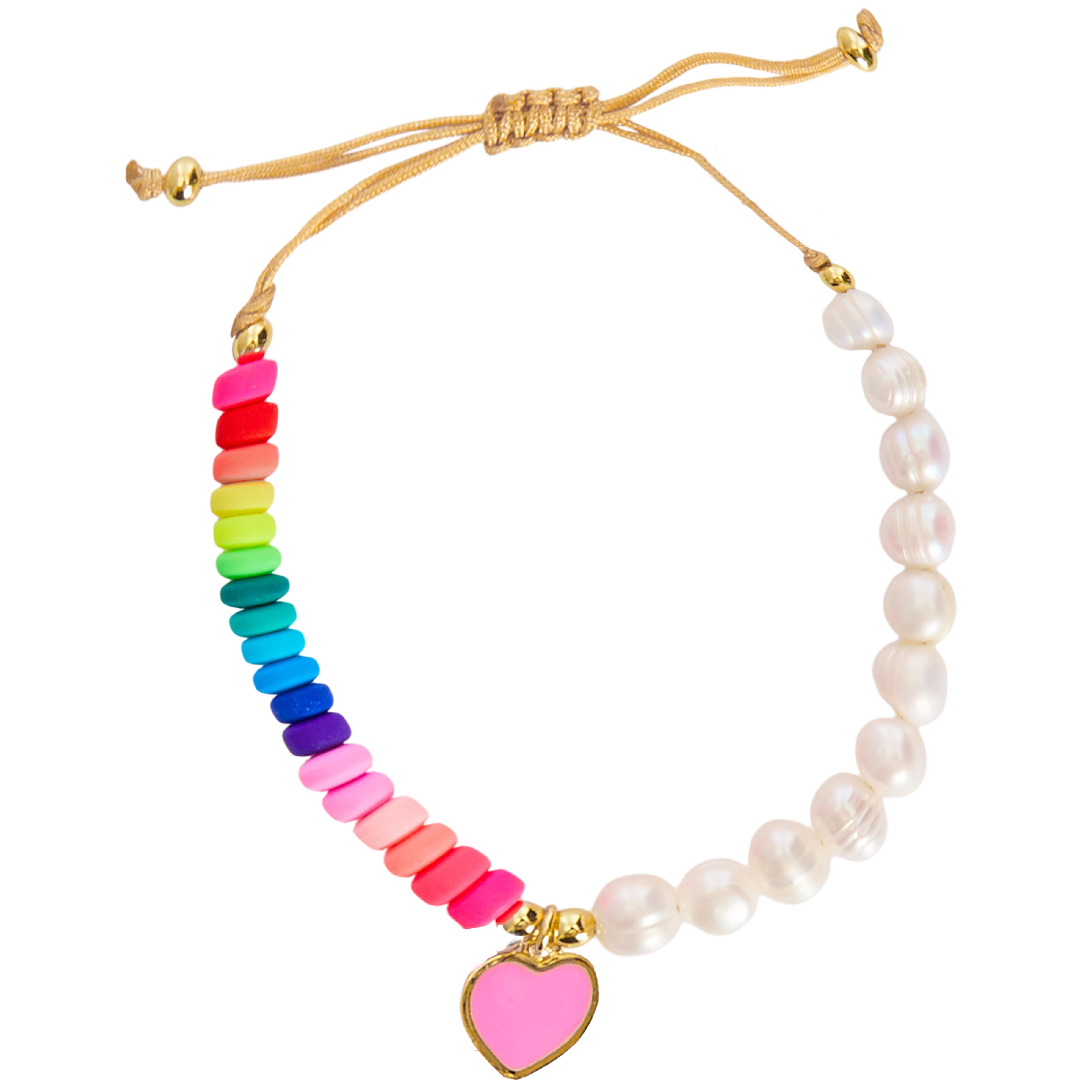 Rainbow & Pearl Bracelet - Denny's