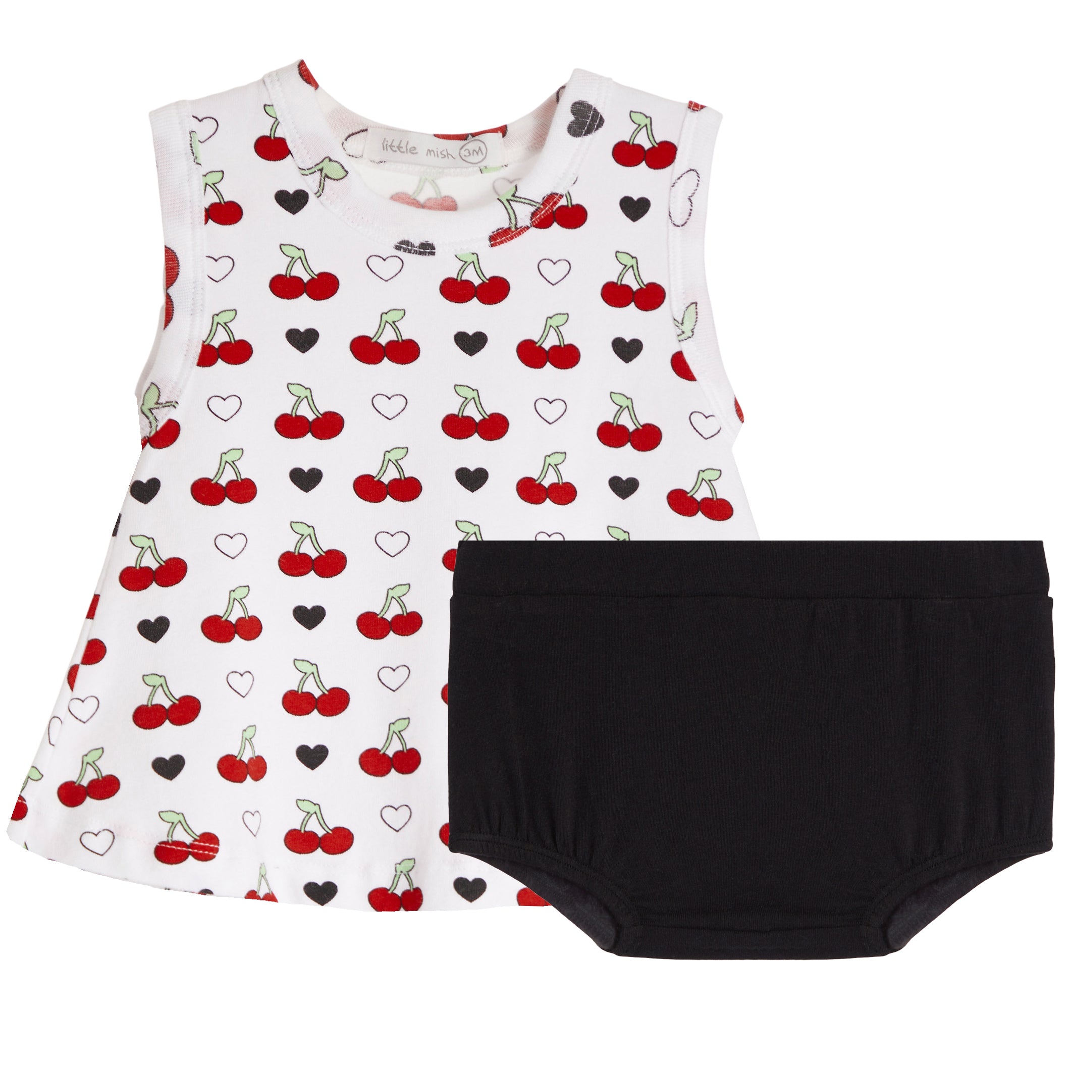 2pc Cherries Swing Diaper Set - Denny's