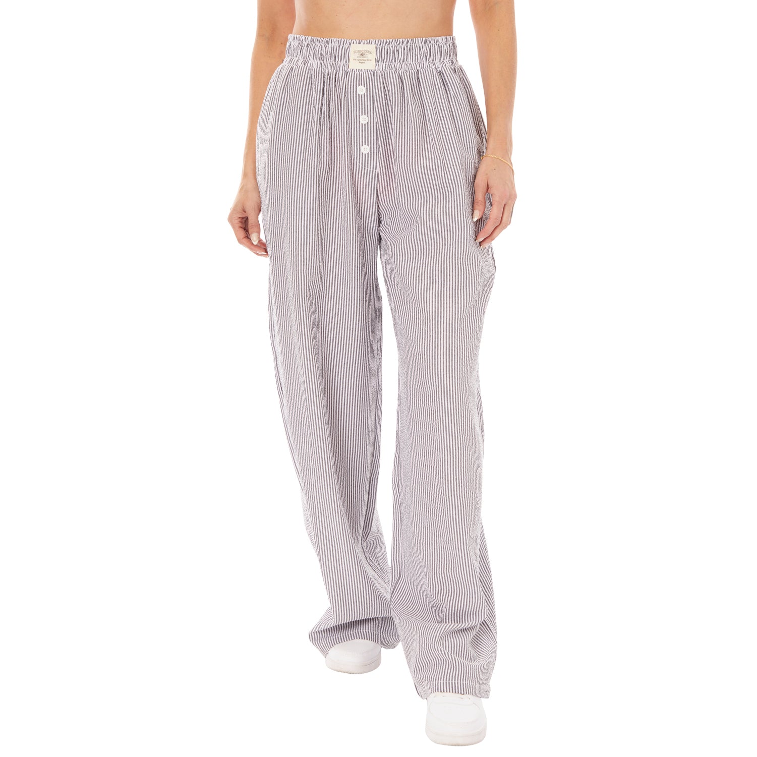 Black & White Seersucker Lounge Pant - Denny's