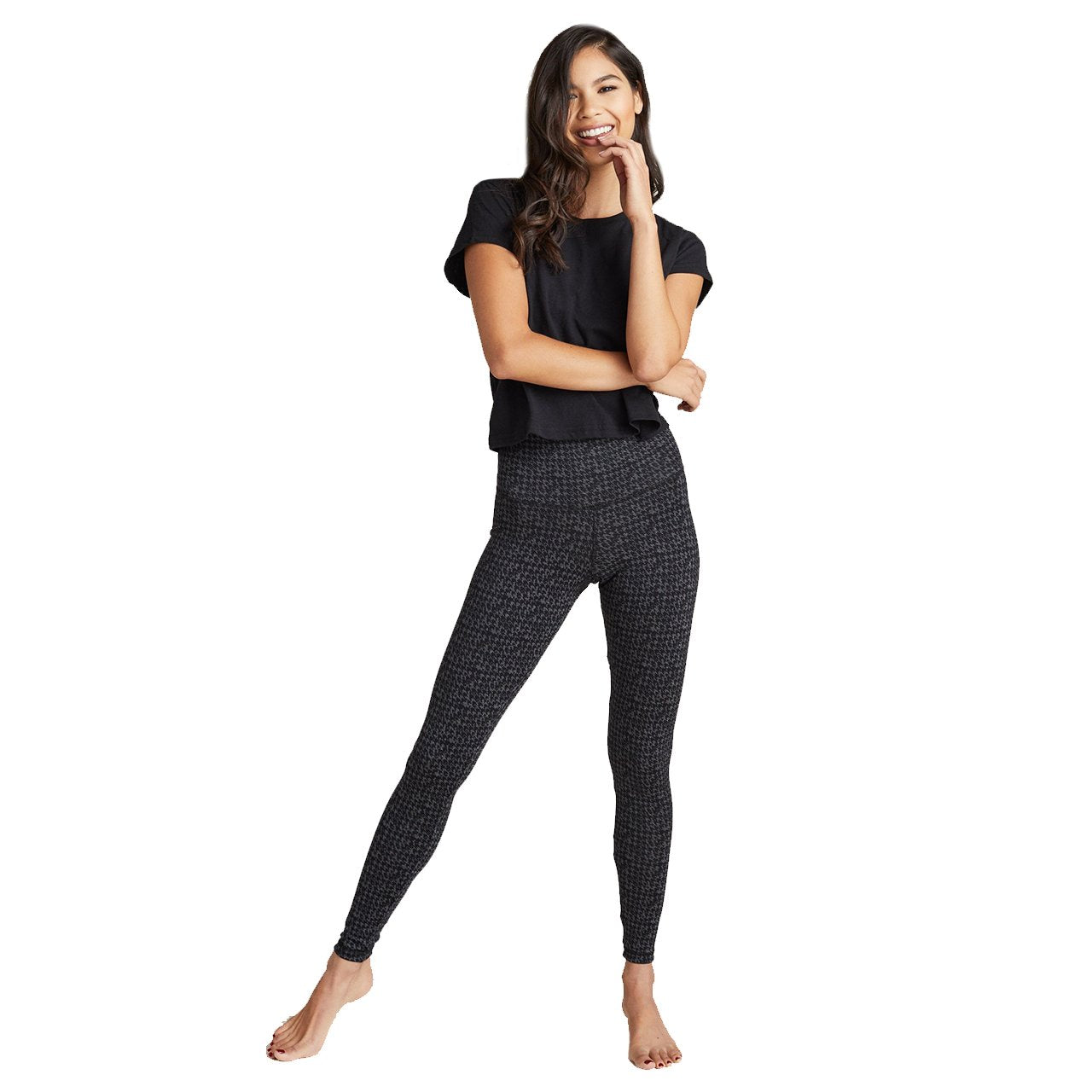 Teagan Houndstooth Ankle Legging - Denny's