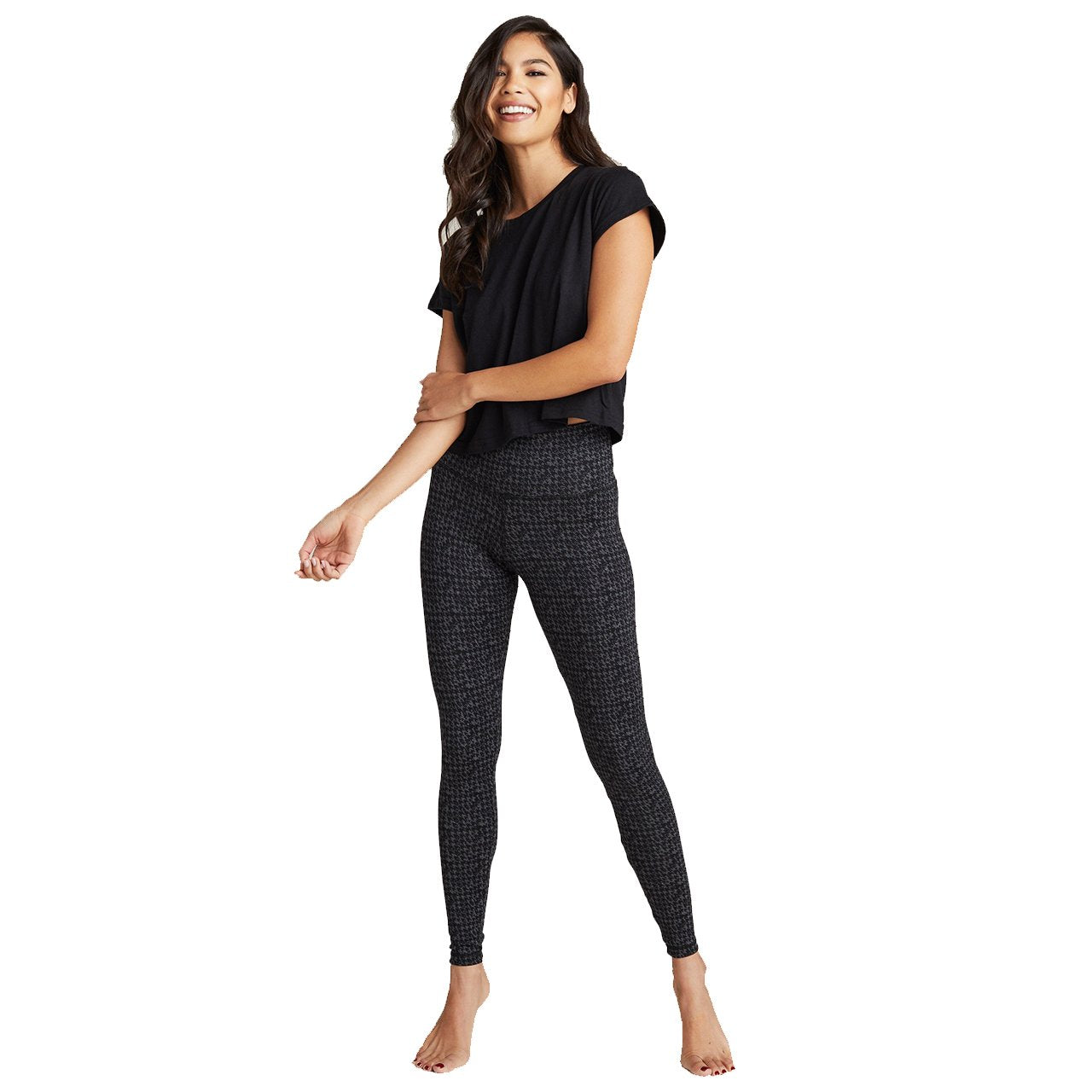 Teagan Houndstooth Ankle Legging - Denny's