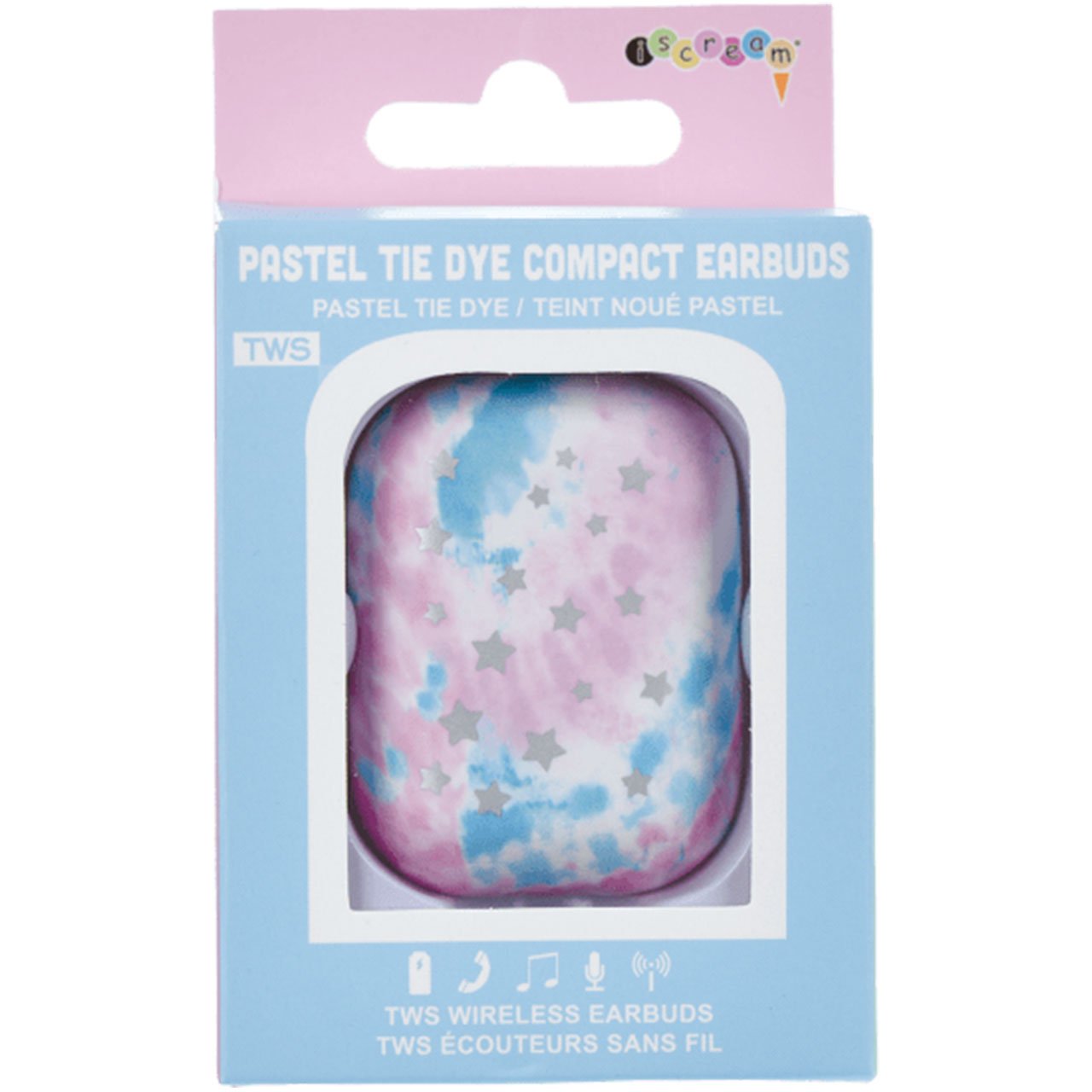 Silver Star Tie Dye Earbuds - Denny's