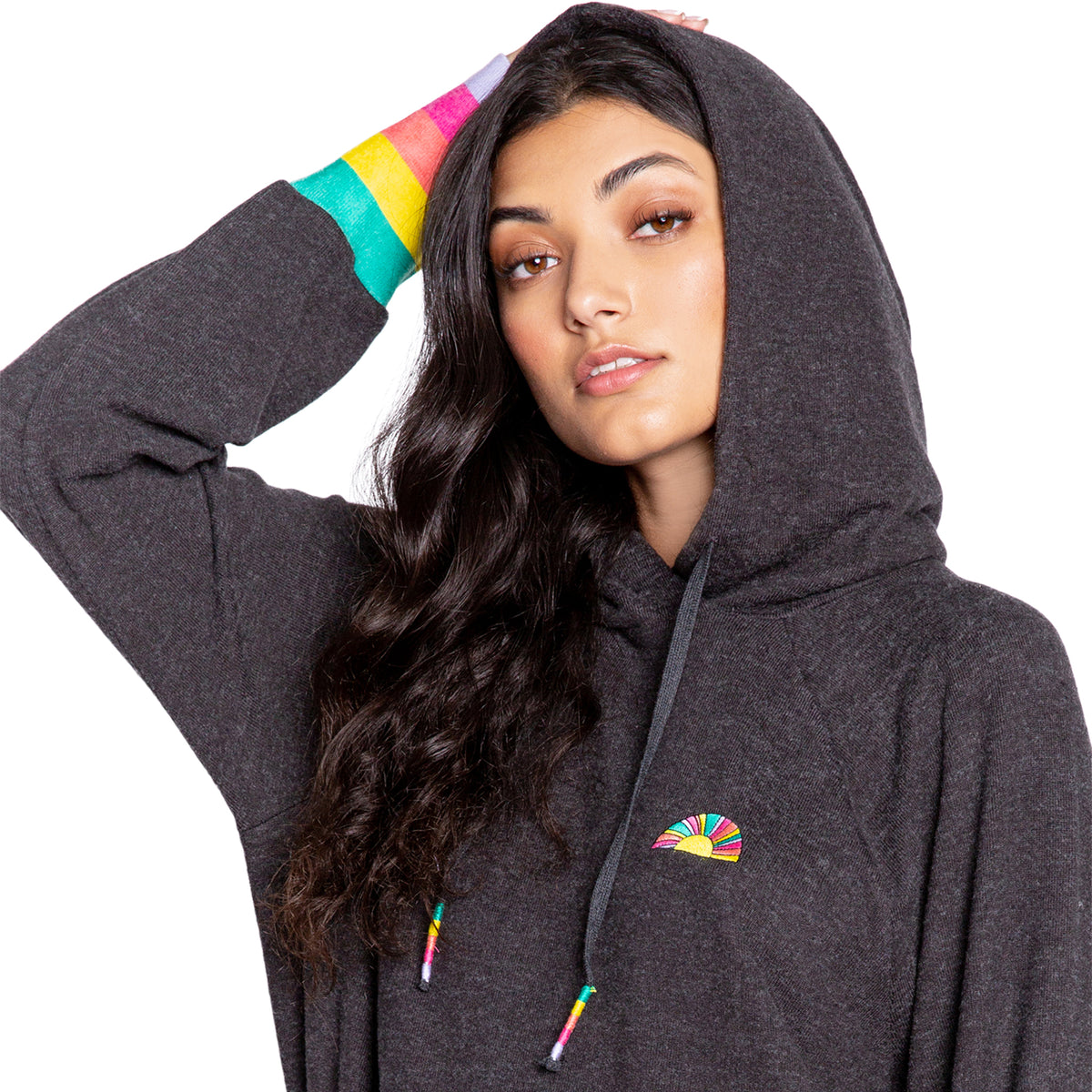 Golden Heart Rainbow Hoodie Denny's