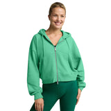 Luxe Fleece Hooded Zip Jacket