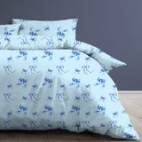 Blue Ribbon Bow Comforter