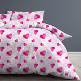 Watercolor Hearts Comforter