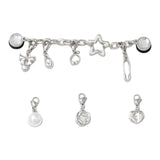 Punk Silver Charm Chain Set - Denny's