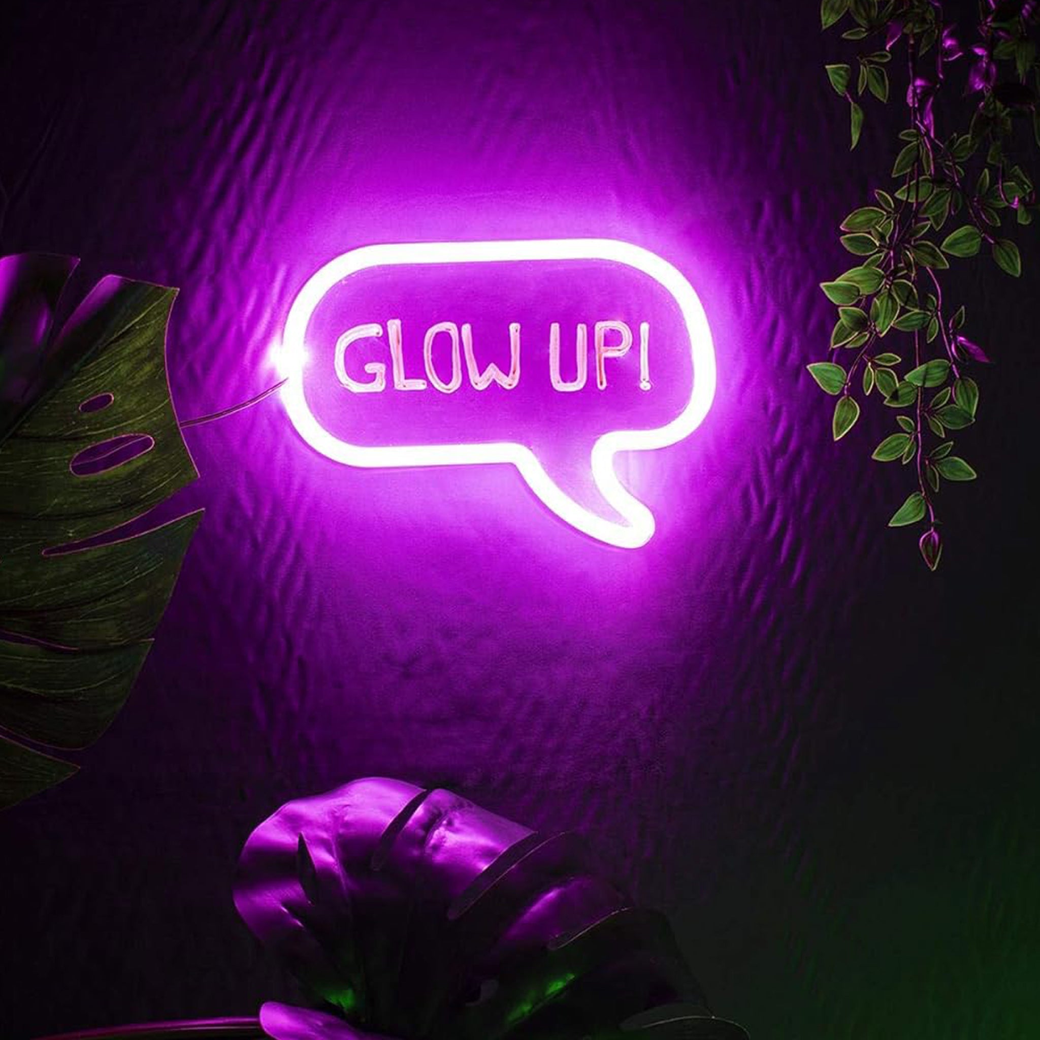 Neon Speech Bubble Frame Light - Denny's