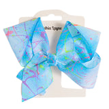 4in Bow with Neon Splatter
