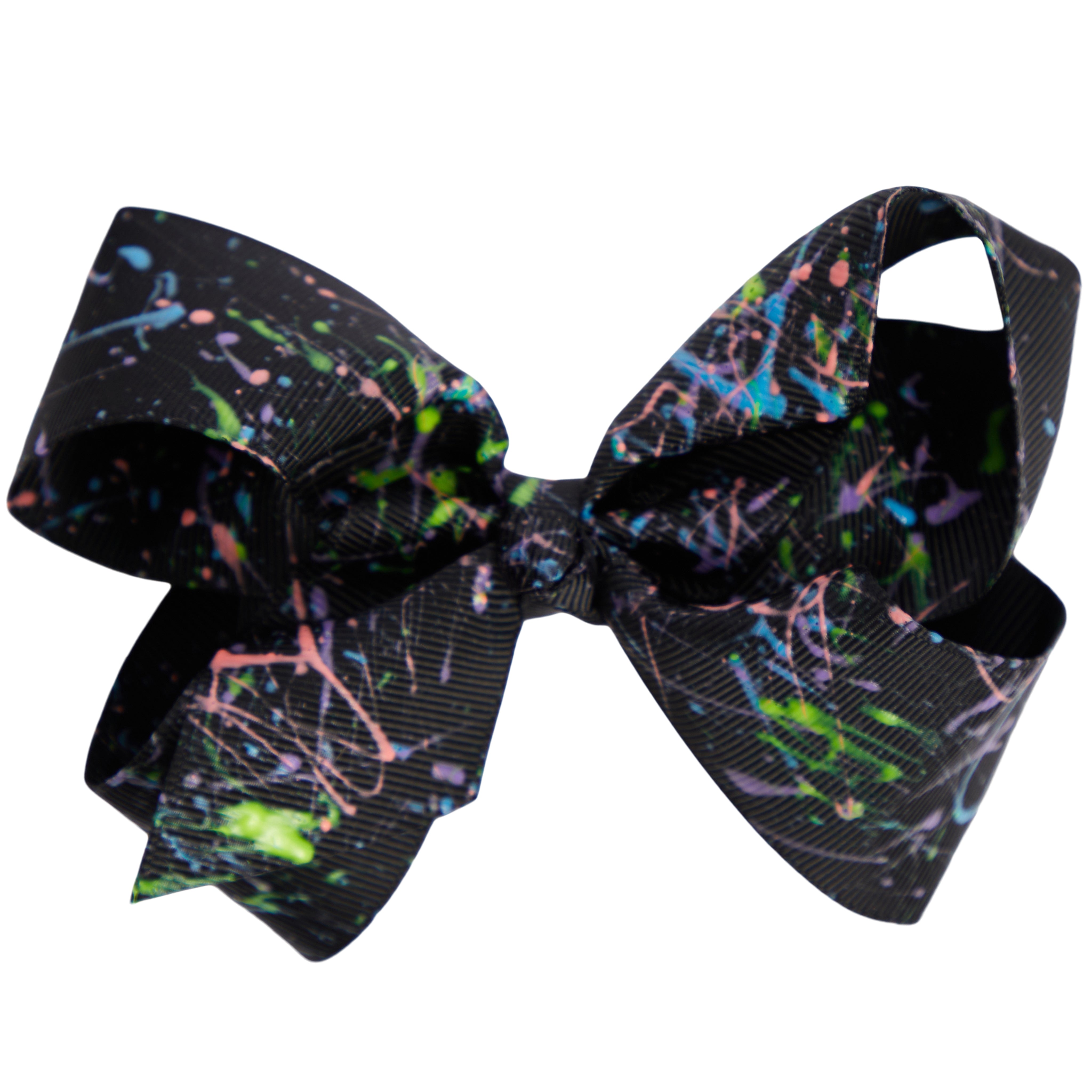 Neon Splatter 4inch Bow - Denny's