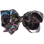4inch Neon Splatter Bow - Denny's
