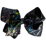 4inch Neon Splatter Bow - Denny's
