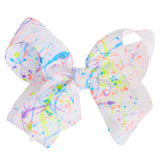 Neon Splatter 4inch Bow - Denny's