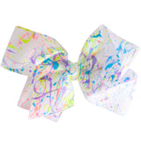 4inch Neon Splatter Bow - Denny's