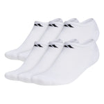 Mens No Show White 6Pk