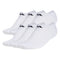 Mens No Show White 6Pk