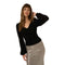 Raina Ruched Front Chenille V-Neck Sweater - Denny's