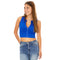 Full Zipper Wide Band Ribbed Tank - Denny's