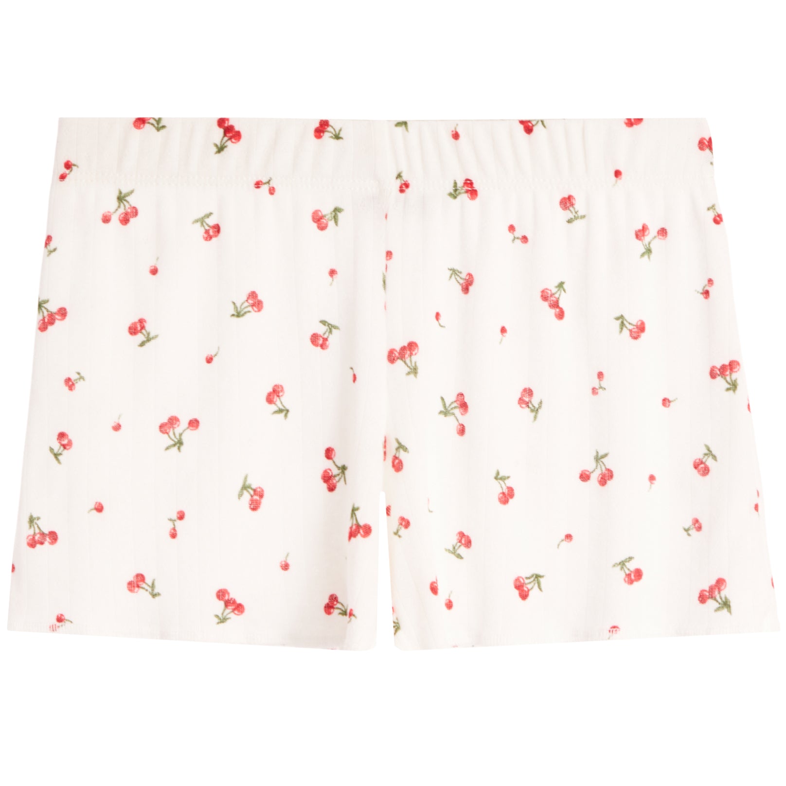 Cherry Print Pointelle Short - Denny's