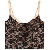 Contrast Lace Corset