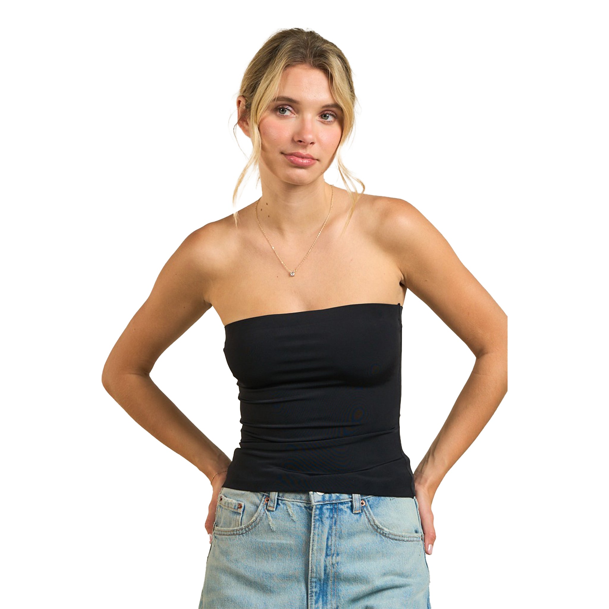 Solid Long Tube Top - Denny's