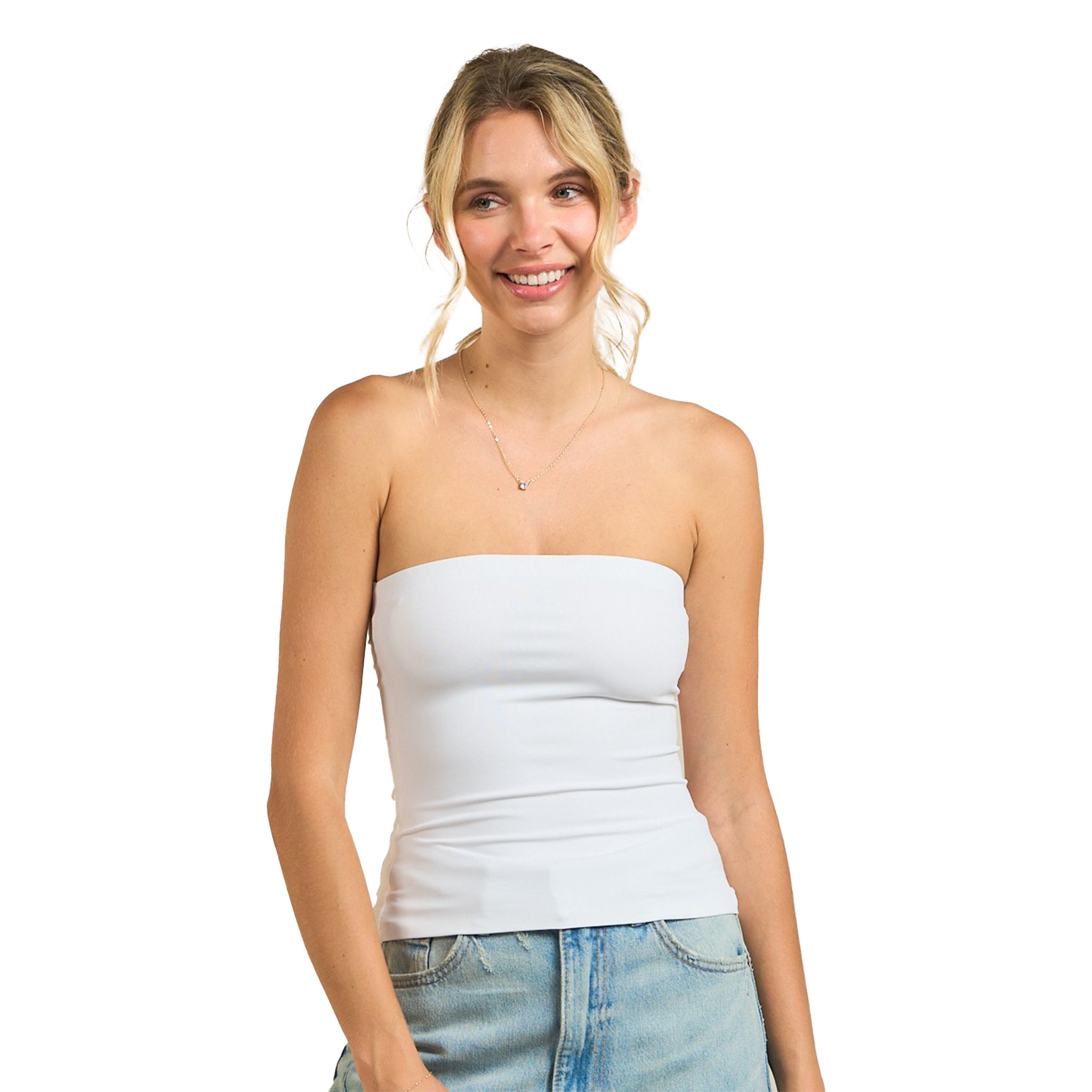 Solid Long Tube Top - Denny's