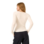 What`s The Scoop Long Sleeve Rib Top - Denny's