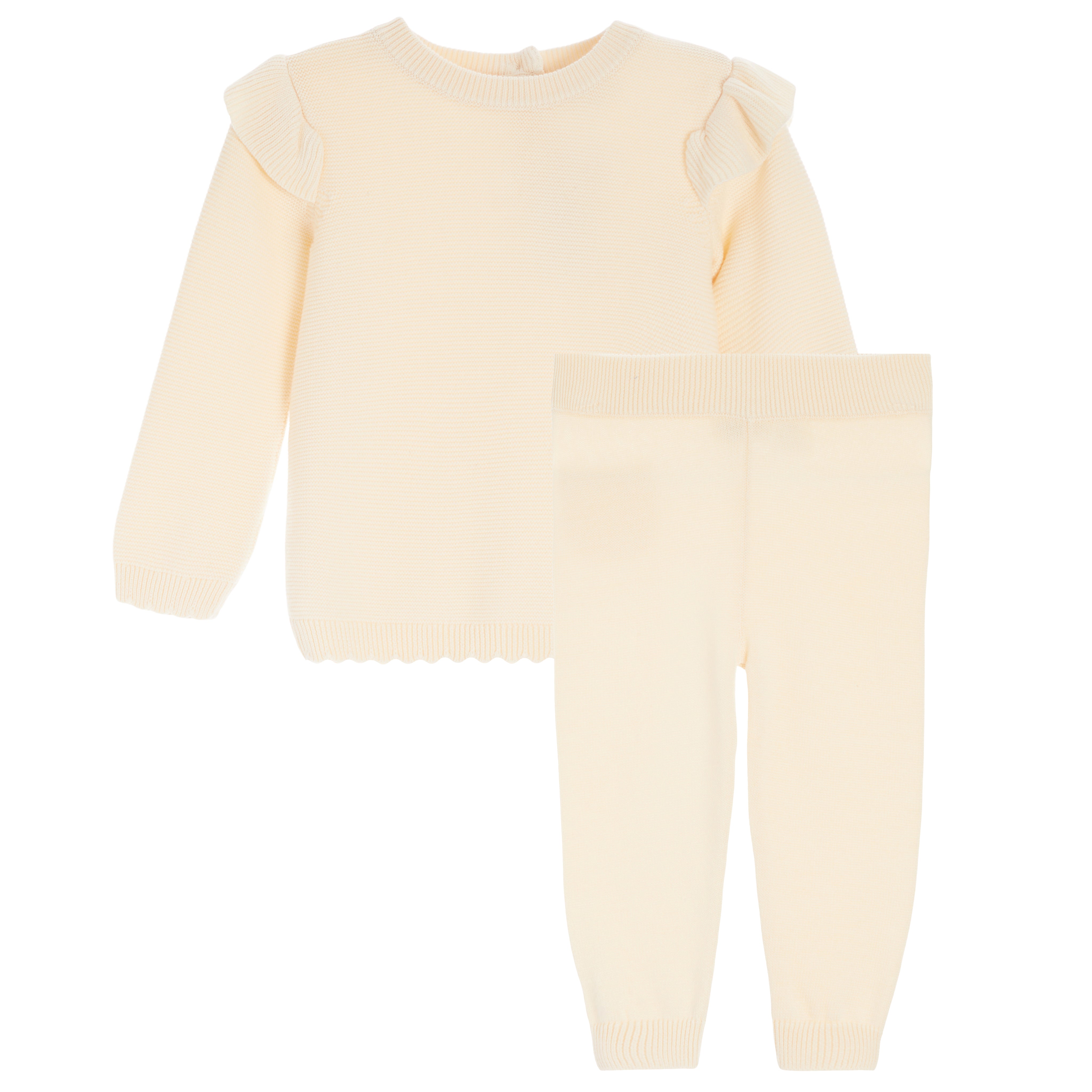 2pc Milan Ruffle Crew Set - Denny's