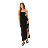 Nala Strapless Side Ruched Maxi Dress - Denny's