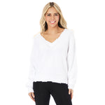 Distressed Vneck Sweater - Denny's