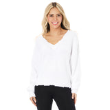 Distressed Vneck Sweater - Denny's