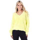 Distressed Vneck Sweater - Denny's
