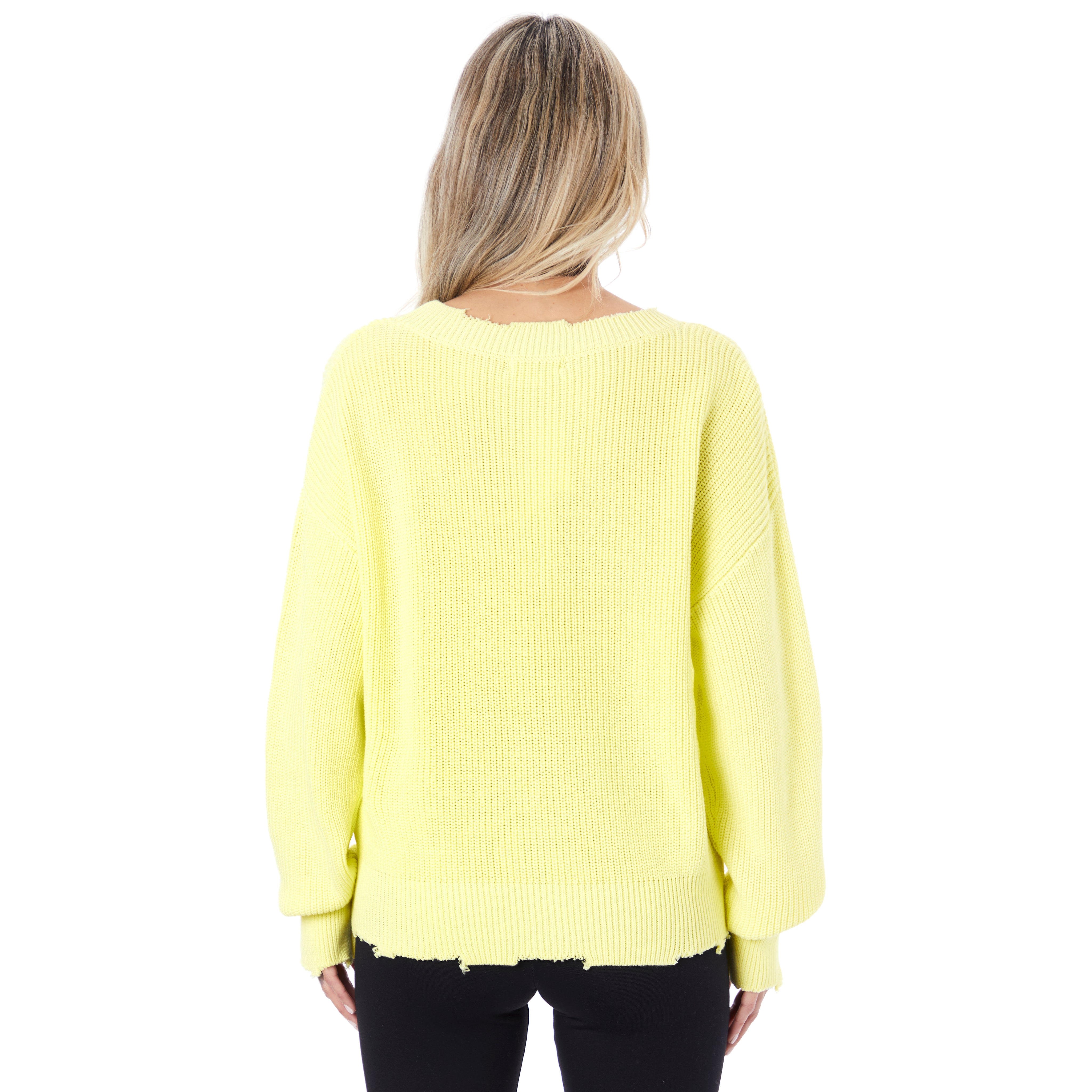 Distressed Vneck Sweater - Denny's