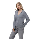 Maddi Johnny Collar Pullover - Denny's