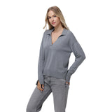 Maddi Johnny Collar Pullover - Denny's