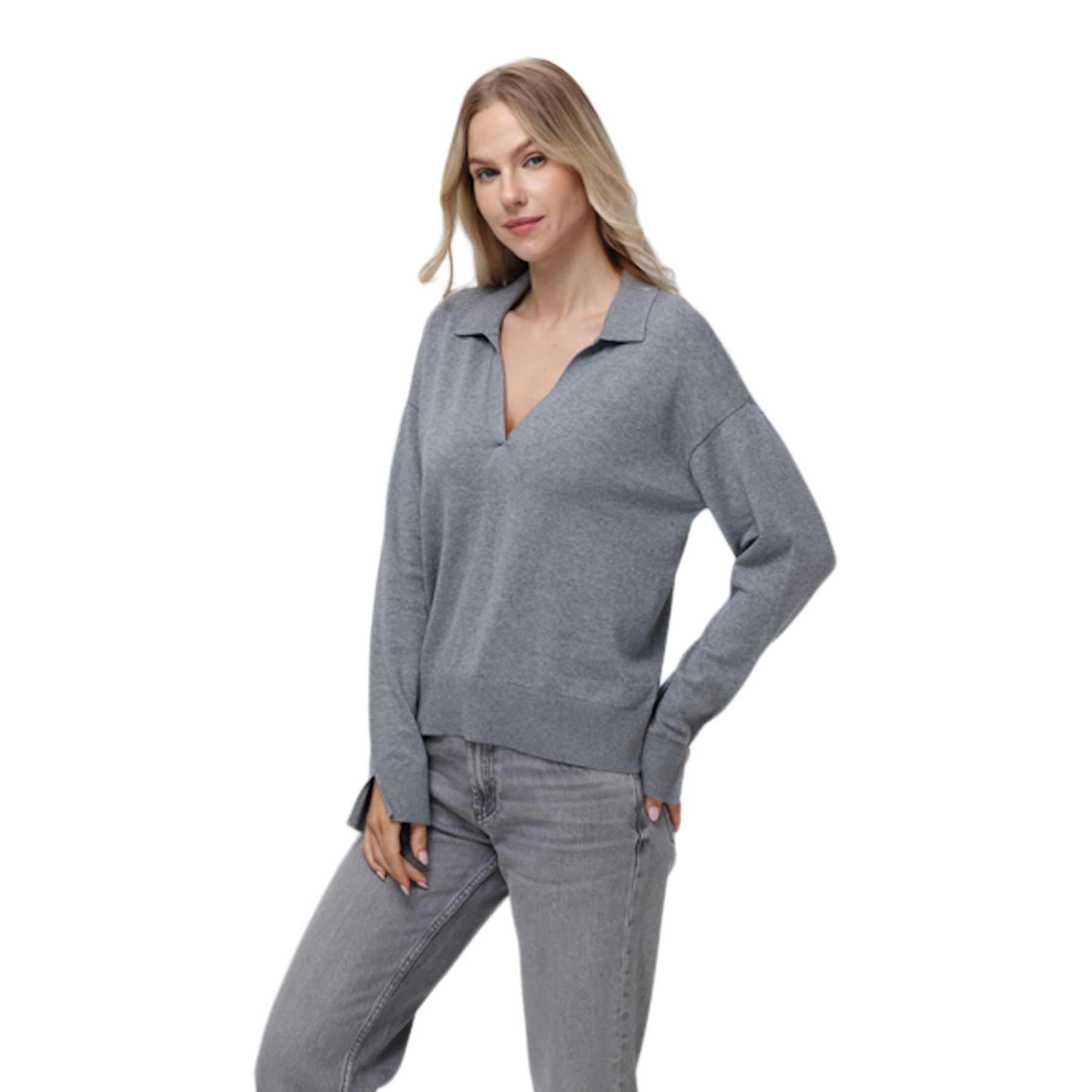 Maddi Johnny Collar Pullover - Denny's