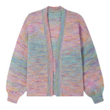 Lylah Spacedye Open Front Cardigan - Denny's