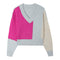 Noah Patched Cable Vneck Pullover - Denny's