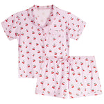 2pc Cherry Modal Short Set - Denny's