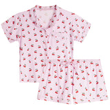 2pc Cherry Modal Short Set - Denny's