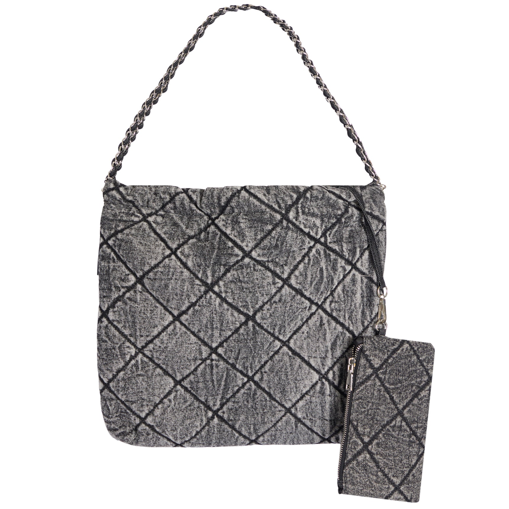 Chain Handle Denim Hobo - Denny's