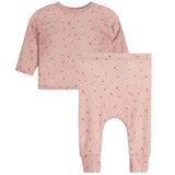 2pc Mauve Floral Pointelle Harem Set - Denny's