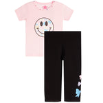 2pc Smiley Bows Legging Set - Denny's