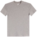 A classic short-sleeve crewneck t-shirt in heather gray, shown flat against a solid white background.